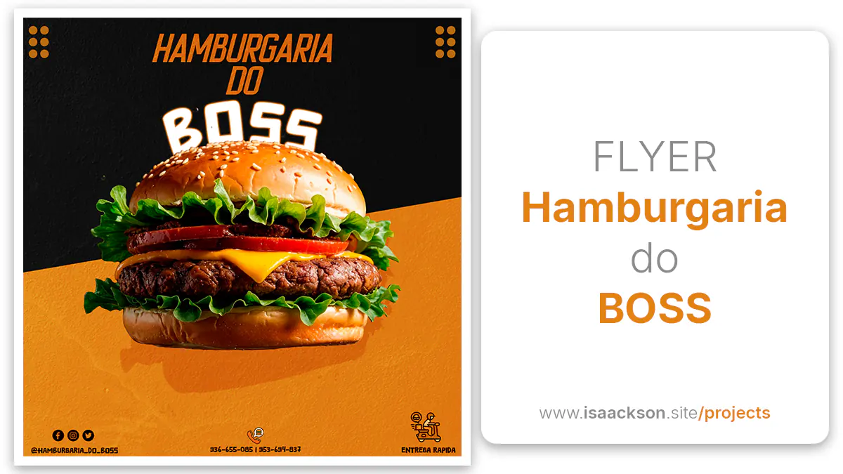 Flyer Hamburgaria do BOSS | Centralidade do Kilamba